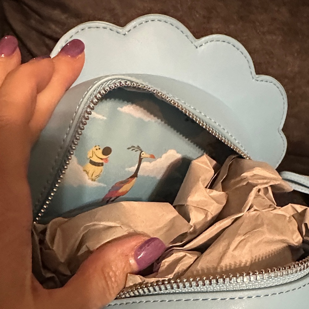 Loungefly Disney Pixar Up Balloon Doug Crossbody Bag and Coin Purse Set NWT - Picture 5 of 5